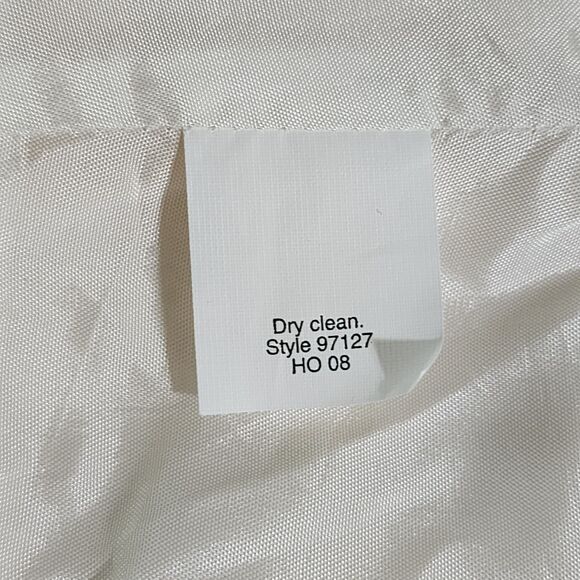 NWT J Crew Factory Womens Soft Wool Straight Skirt Ivory Lined Big Buttons Sz 8 - Picture 8 of 9